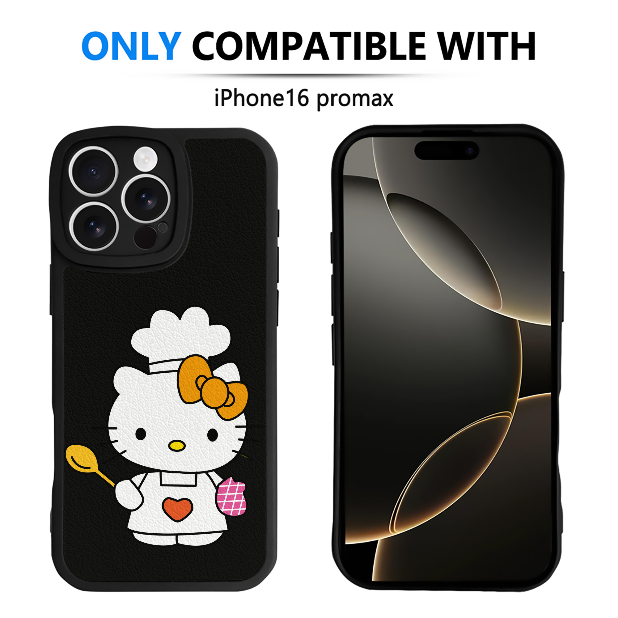 （画像用） Hello Kitty ハローキティ 【iPhone 16シリーズ対応】シリコンスマホケース（レザー調） 材質：シリコン